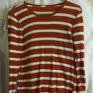 J. Crew Waffle Knit Top Size Large